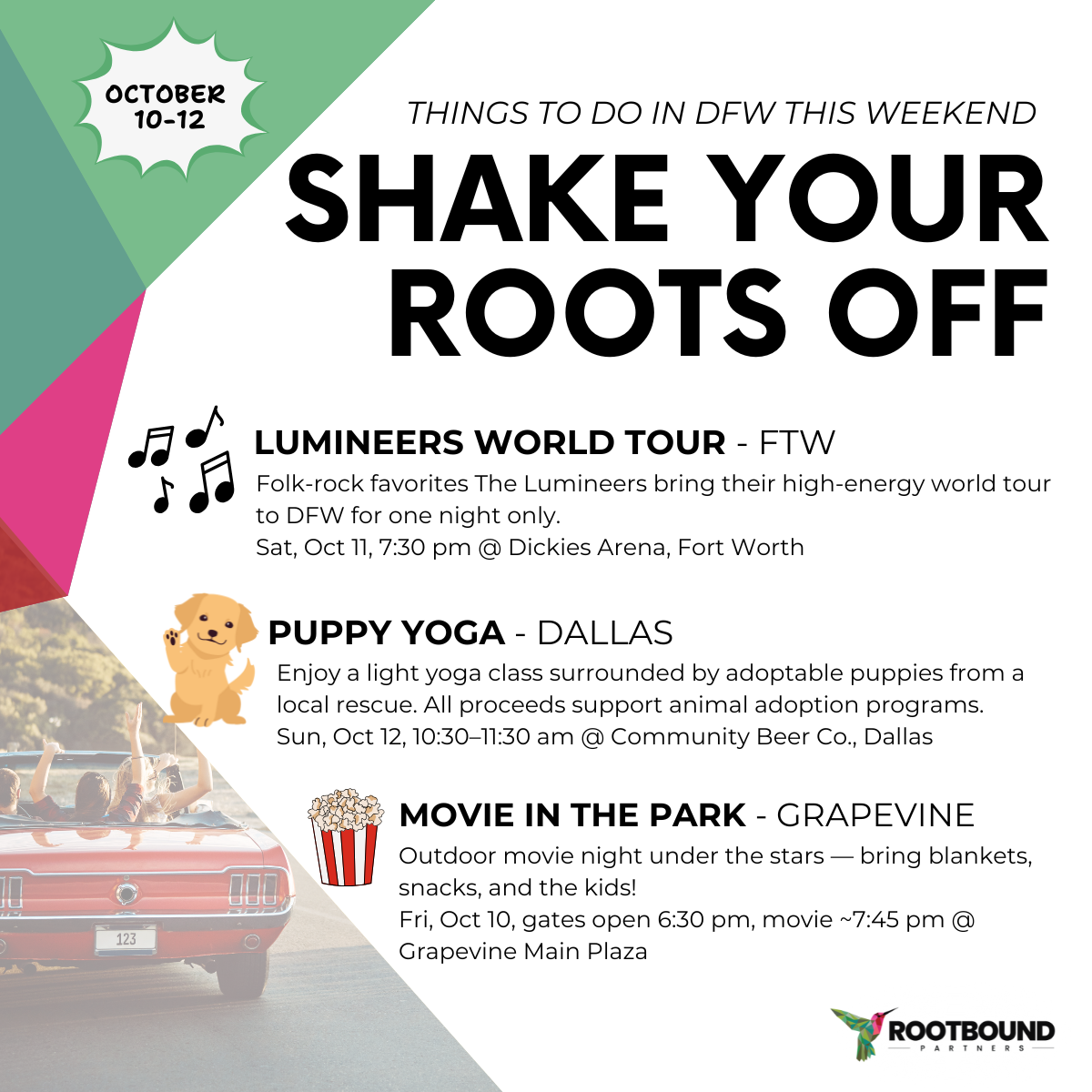 Things to Do in DFW This Weekend: October 10-12
